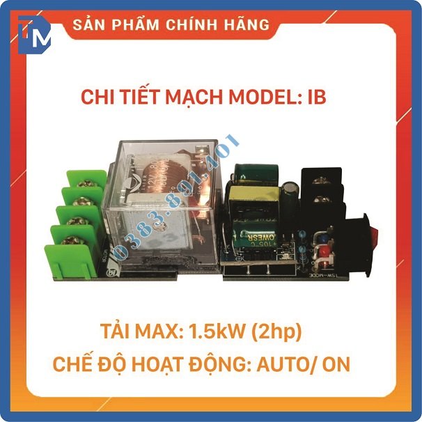 Bộ điều khiển phao điện 12V Model IB