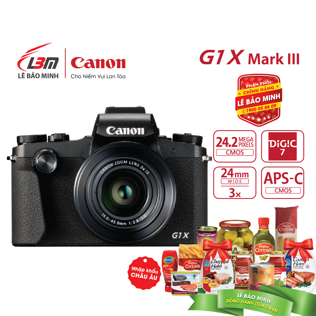 Máy ảnh Canon Powershot G1X Mark III  - Hàng Chính Hãng Lê Bảo Minh