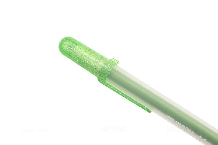 Bút gel Sakura Gelly Roll Metallic - Metal tip 1.0mm - Màu xanh lá mạ kim tuyến (Emerald)