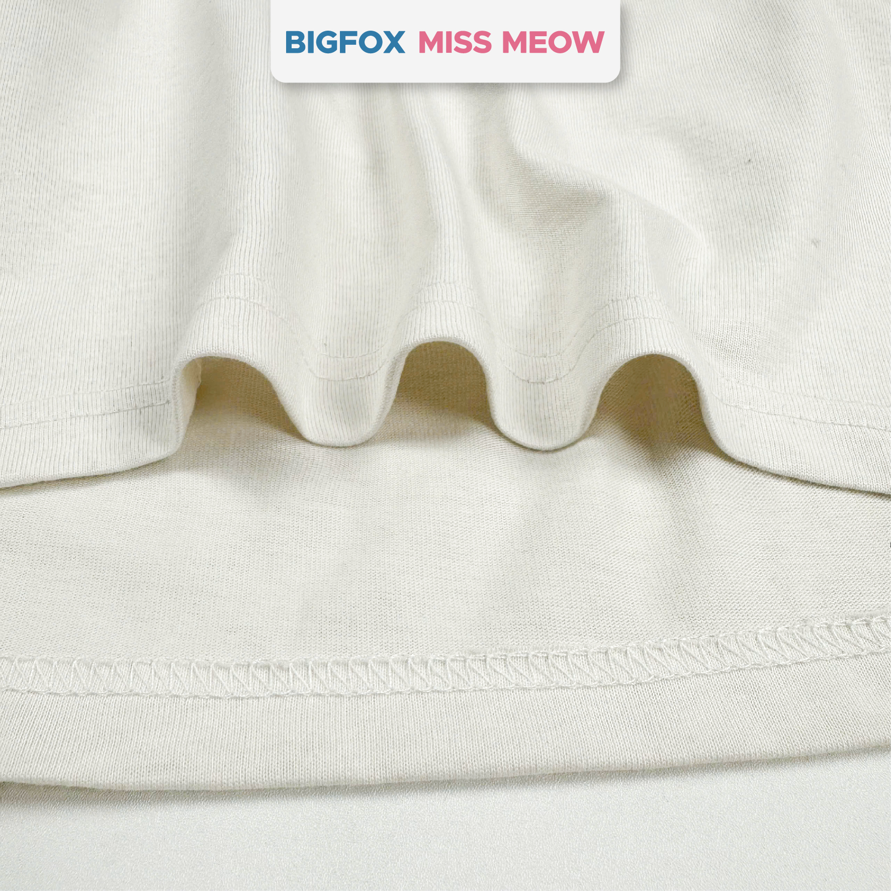 Bộ cotton bé trai size đại Bigfox Miss Meow mùa hè cộc tay in đẹp 12,13,14,15 tuổi 40kg 50kg