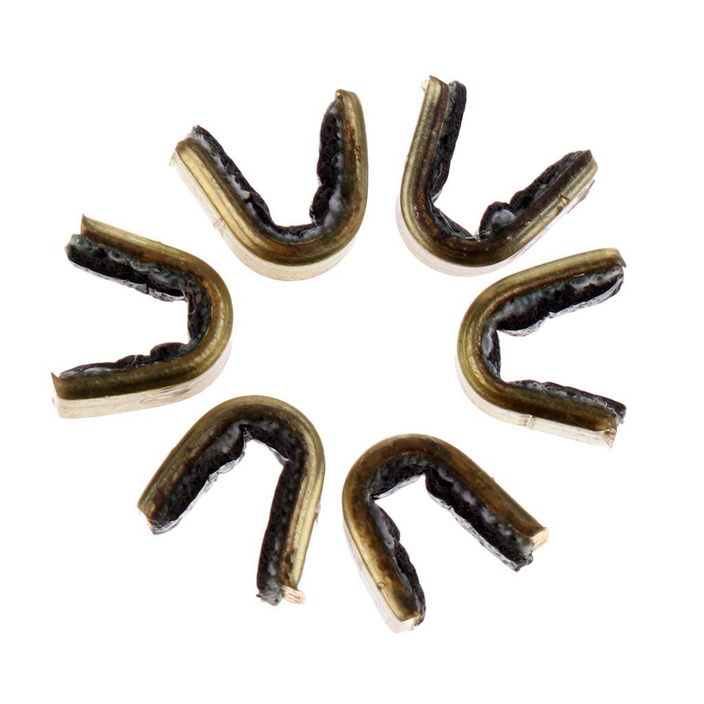 6pcs Archery Hunting Bow String Nock Nocking Point Set & 2m Bow Stringer Outdoor Small Tools