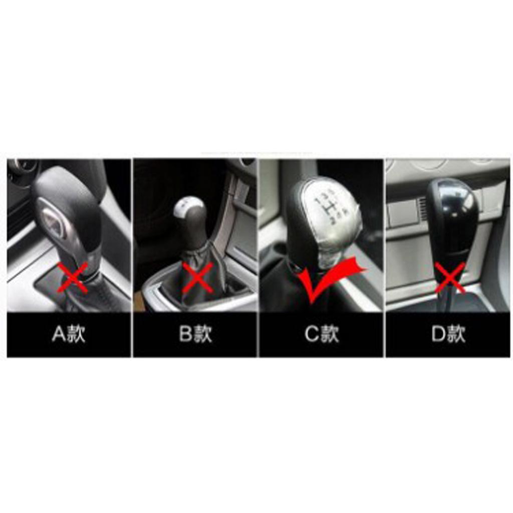 5 Speed Manual Car Gear Shift Knob+Handbrake Cover Silicone Sleeve