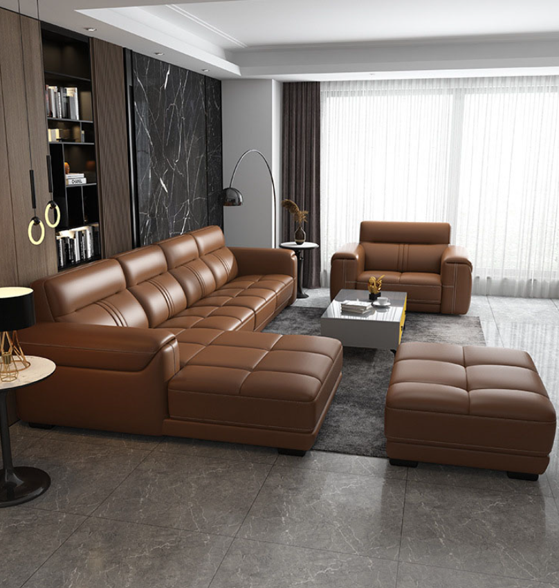 Bộ sofa phòng khách góc L cao cấp Tundo kèm ghế đơn HDCT-18