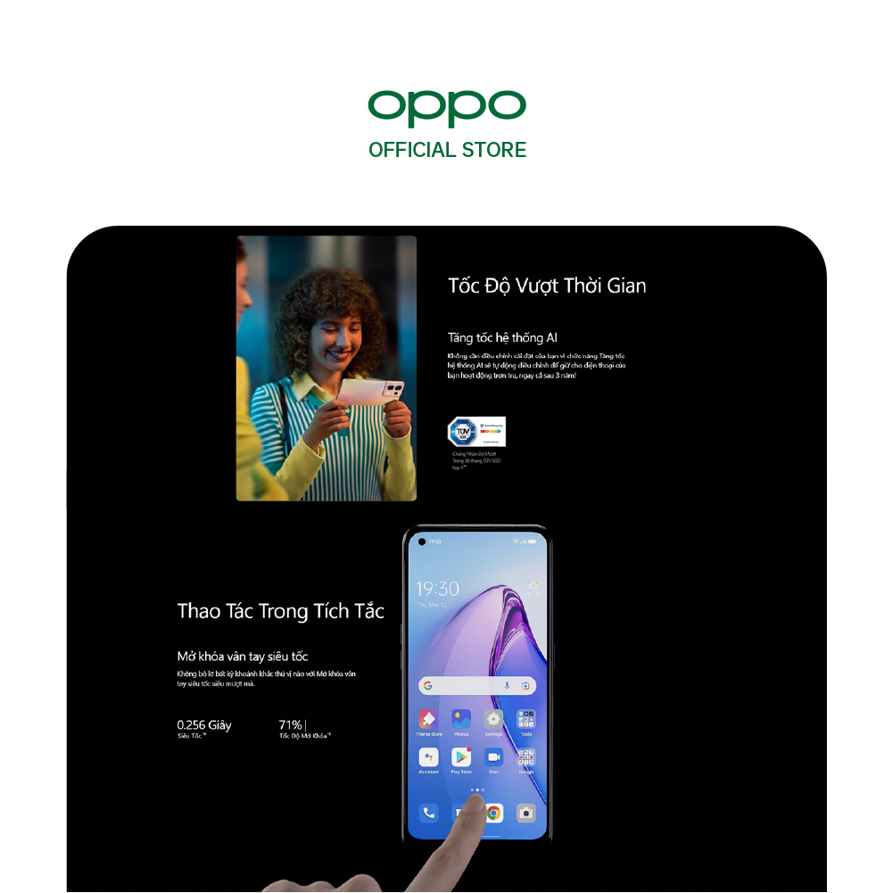 Điện thoại OPPO Reno8 5G (8GB/256GB) - Hàng chính hãng