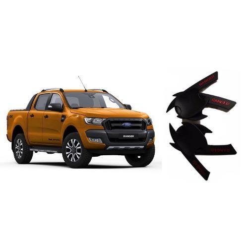 BỘ ỐP TAY, HÕM CỬA MẪU ĐEN DÀNH CHO XE FORD RANGER 2016-2019