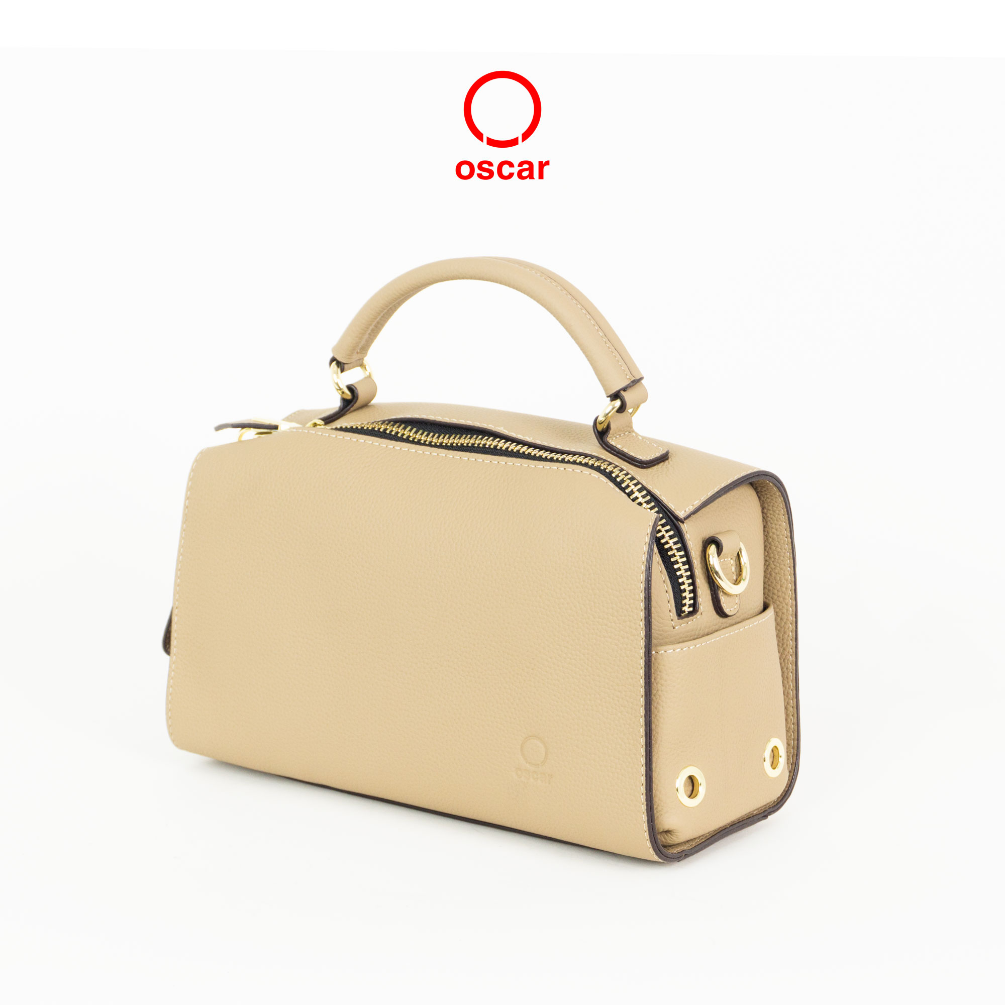 Túi Đeo Oscar Ngăn Đôi Phối khóa Metallic Gài OCWHBL 096