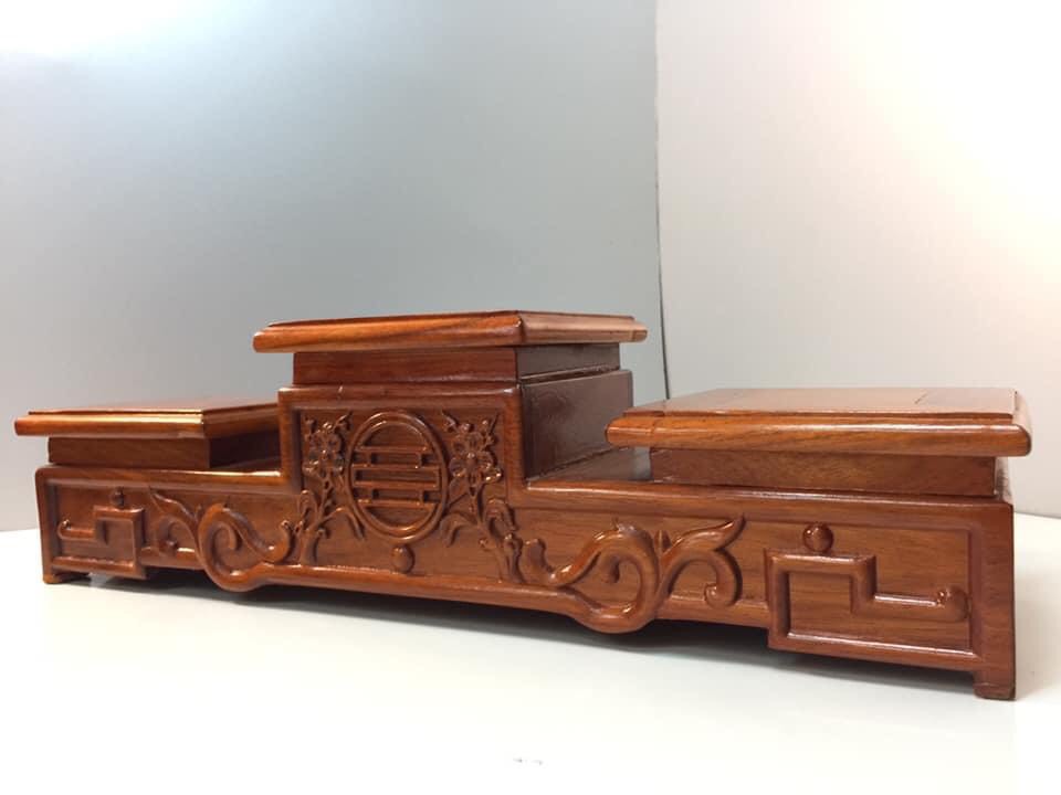 Đế kê bát nhang,Tam cấp gỗ hương KH18476