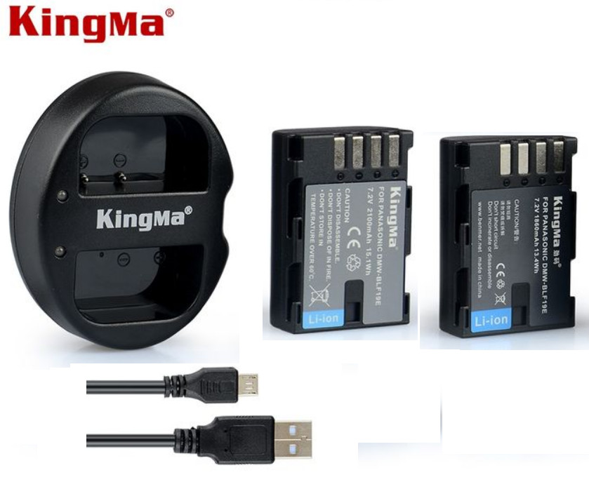 Bộ pin sạc Kingma for Panasonic DMW-BLF19( có bán rời) - Hàng chính hãng