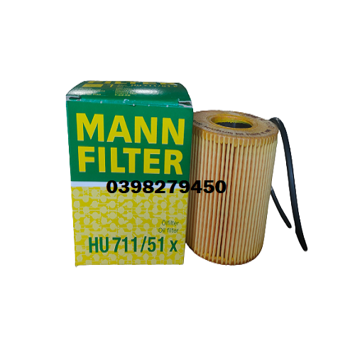 LỌC DẦU(NHỚT) BÔI TRƠN MANN FILTER CHO BMW HU711/51X (MÃ:11 42 7 557 012; 11 42 7 622 446. WL7413)