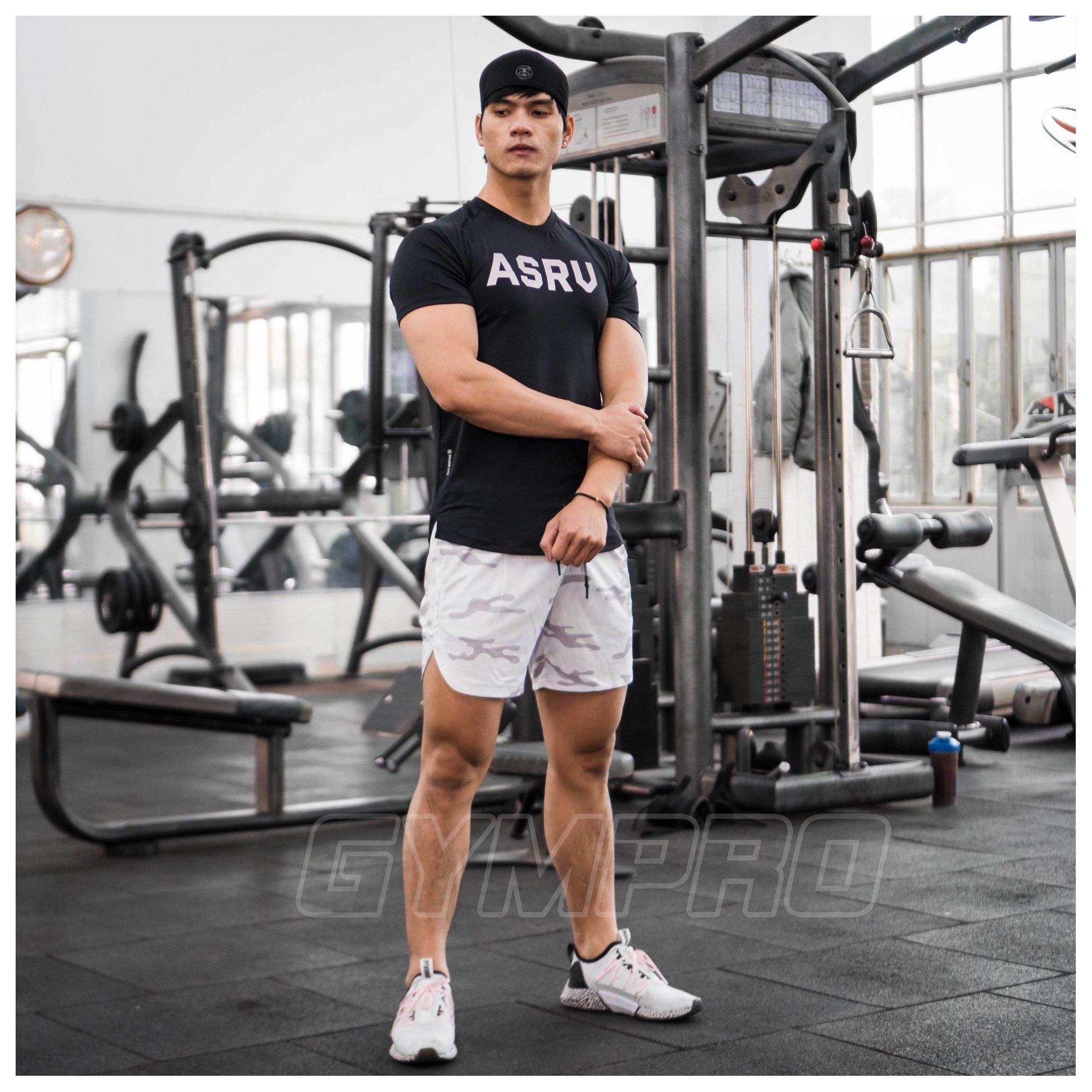 Áo Tập Gym Nam,Chơi Thể Thao Cộc Tay Thun Lạnh Co Giãn 4 Chiều,Thoáng Mát Thấm Hút Mồ Hôi