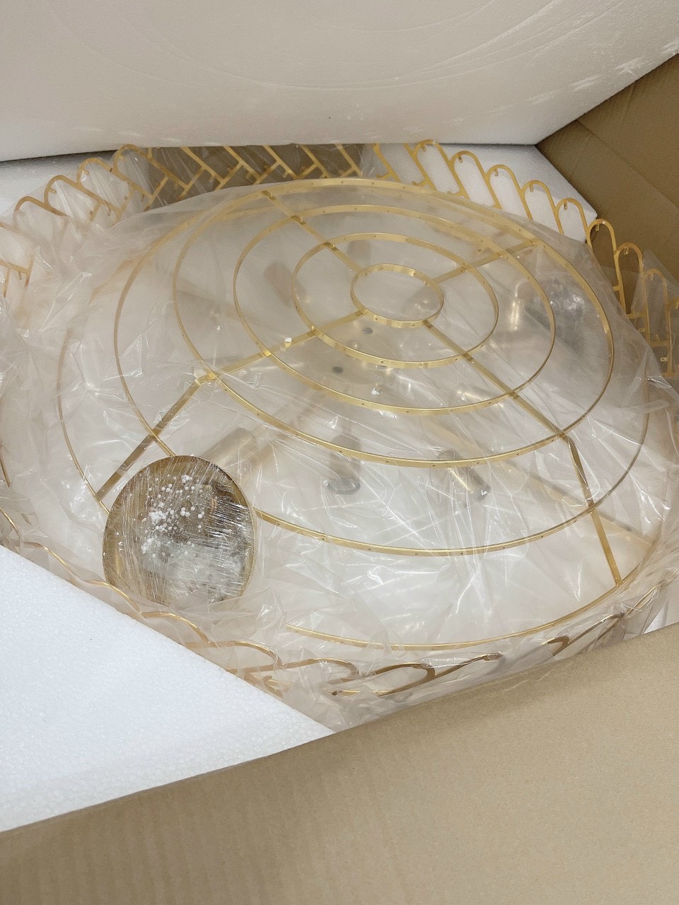 Đèn chùm DOPSKY pha lê cao cấp, 3 màu ánh sáng hiện đại, trang trí nội thất sang trọng