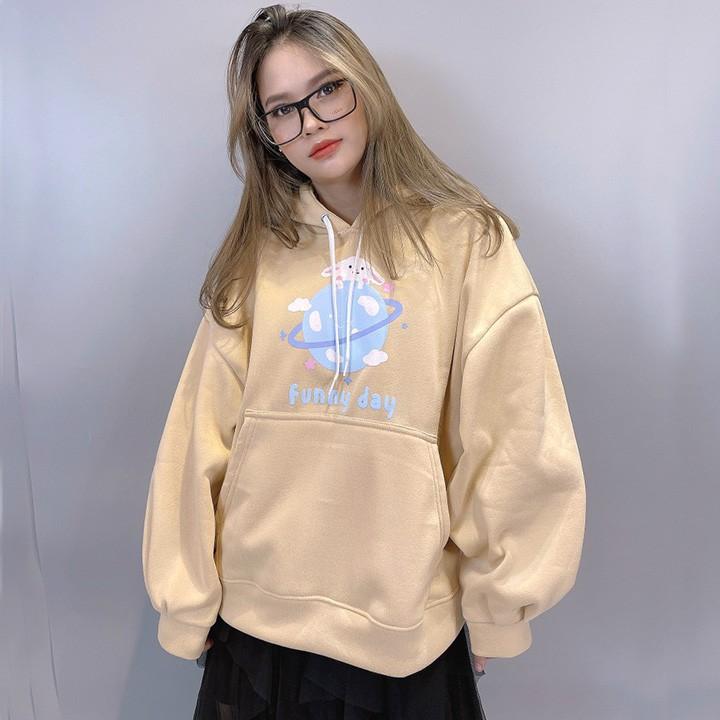 Áo Hoodie - Áo Khoác Nỉ Nam Nữ Unisex HAPPY 2 Màu Cực Hot - Kèm DEAL Sốc - LP.STORE