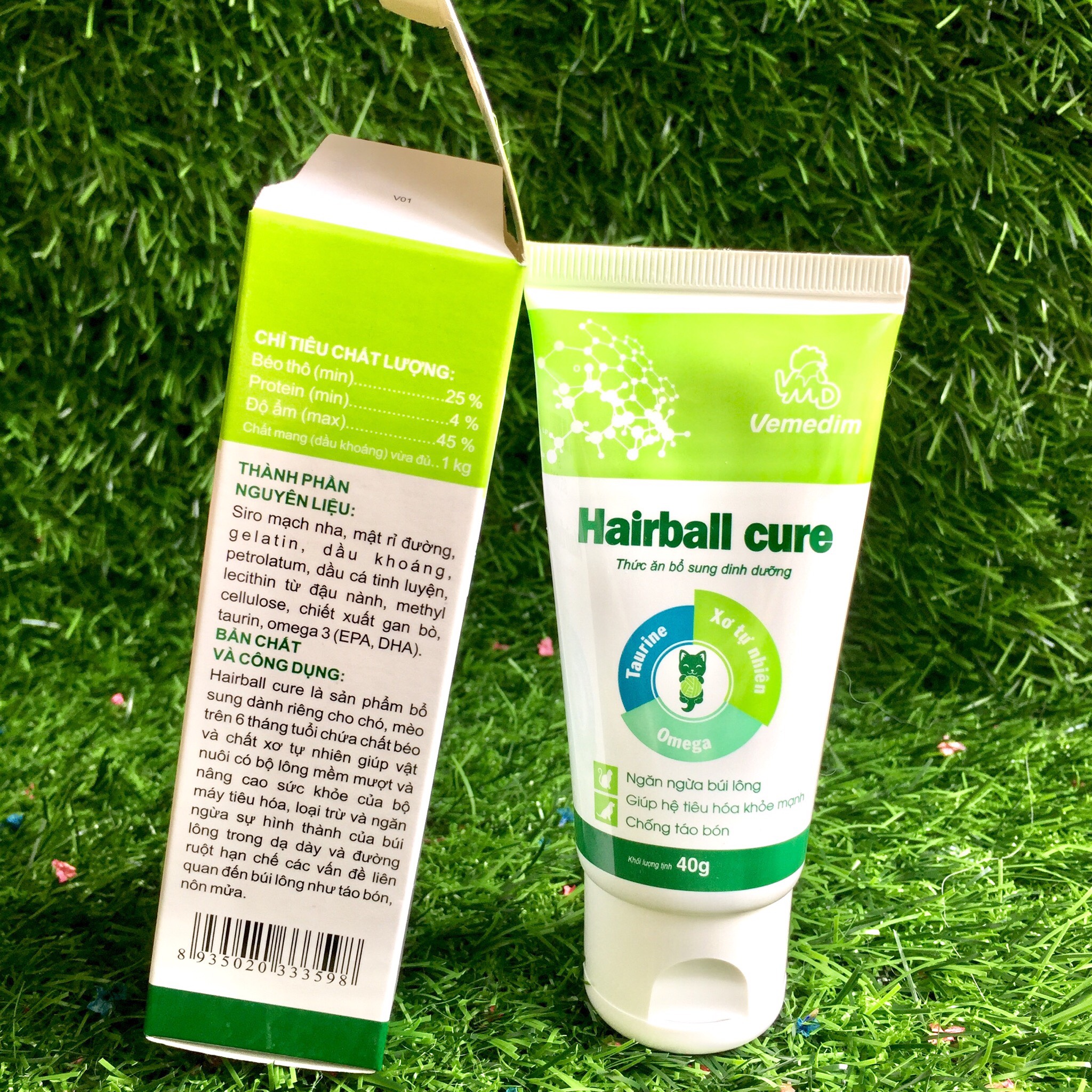 Hairball Cure – Giải Quyết Búi Lông Trong Dạ Dày Và Ruột Chó Mèo Trên 6 Tháng Tuổi – Một Sản Phẩm Của Thương Hiệu Vemedim Uy Tín Chất Lượng Về Chế Phẩm Sinh Học Dùng Trong Chăn Nuôi – HC01