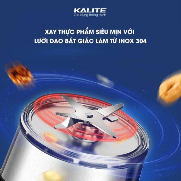 Máy làm sữa hạt Kalite KCB4741 dung tích 1.75L công suất 1800W đa dạng nấu sữa hạt, nấu cháo, xay sinh tố, nắp cảm biến chống trảo, hàng chính hãng