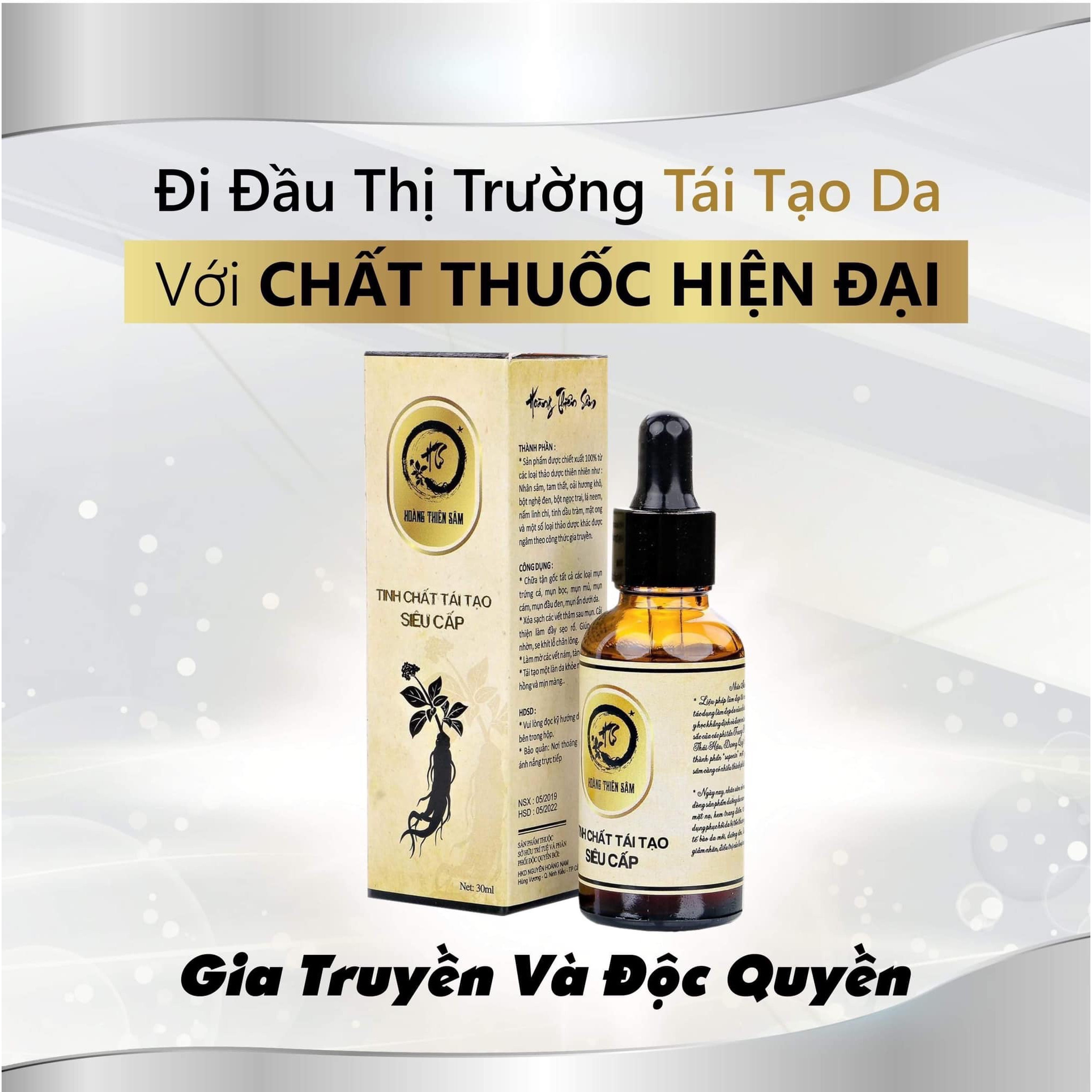 Tinh Chất Hoàng Thiên Sâm 30ml - Giảm Mụn, Nám, Sẹo Rỗ Hiệu Quả