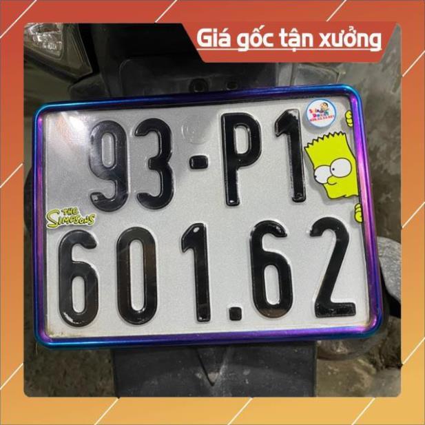 Logo sticker Simpson dán bảng số ....