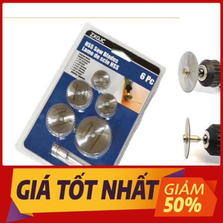 Bộ 5 lưỡi cưa hợp kim cao cấp Kèm trục giữ 32mm