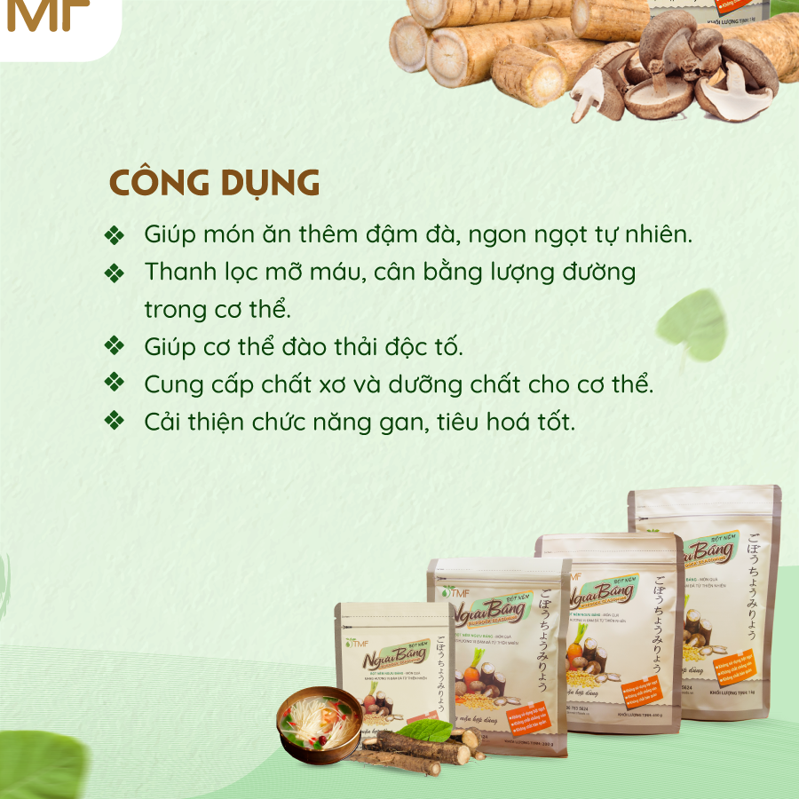 Bột nêm ngưu báng 200g TÂM MINH FOODS thuần chay không bột ngọt