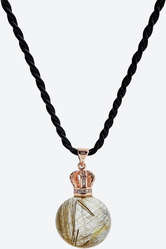 Mặt dây chuyền tròn thạch anh tóc vàng Ngọc Quý Gemstones