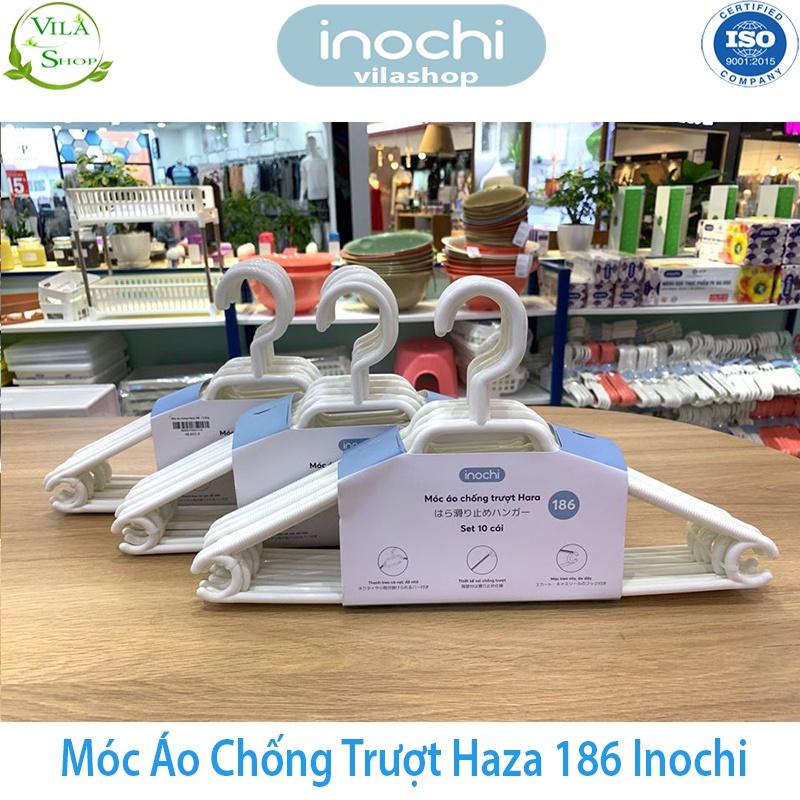 Móc Treo Quần Áo, Móc Quần Áo Chống Trượt Hara 186, Bộ Sưu Tập Móc Quần Áo Người Lớn Nhựa Cao Cấp Inochi