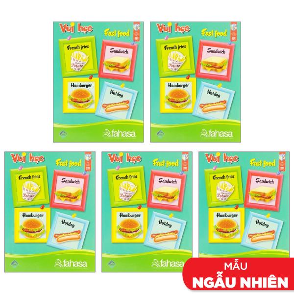 Combo 5 Tập Học Sinh 4 Ô Ly 100 Trang ĐL 70g/m2 - FAHASA (Mẫu Màu Giao Ngẫu Nhiên)