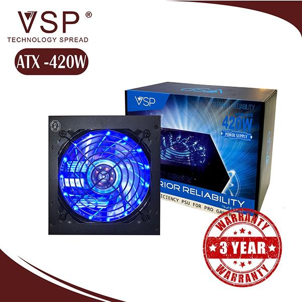 Nguồn VSP ATX 420W Công Suất Thực LED