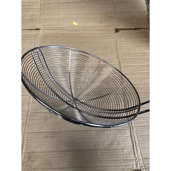 Vợt lưới vớt thức ăn chiên ráo dầu cán gổ tự nhiên 20cm 22cm 24cm vớt đậu chiên vớt đồ xào