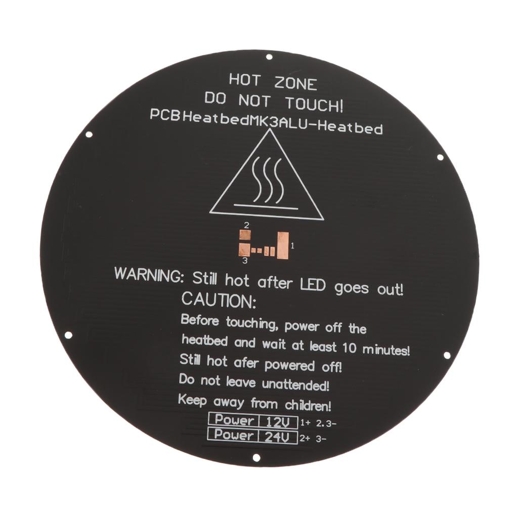 Phép Lạ Chiếu Nhôm Nóng PCB Giường 12V 24V Heatbed Plat 220*220*3 Mm Cho 3D máy In