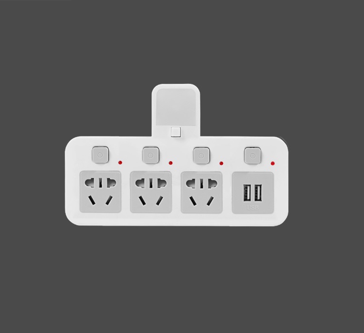 Ổ Cắm Chống Sét Có Công Tắc Riêng - Sạc Usb - Đèn Ngủ Cảm Ứng