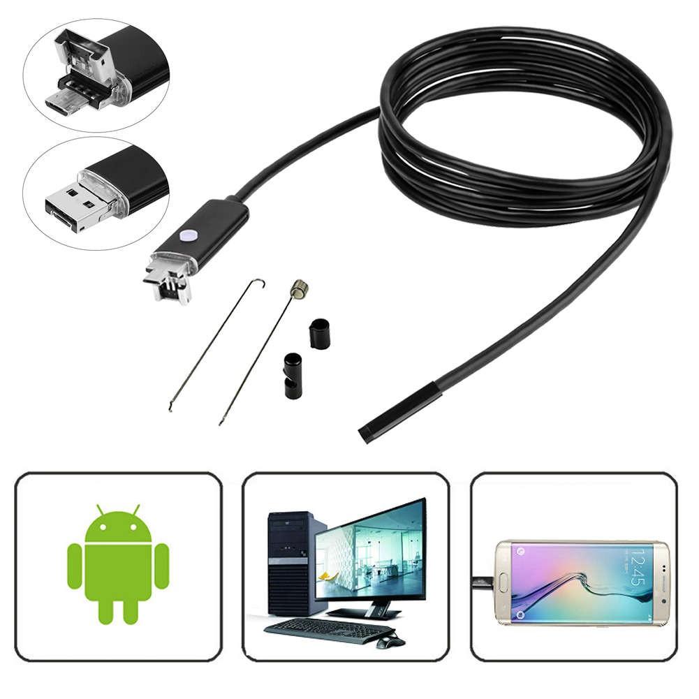 Camera Nội Soi Chống Nước Hỗ Trợ cho Android, PC, Laptop Dài 10M