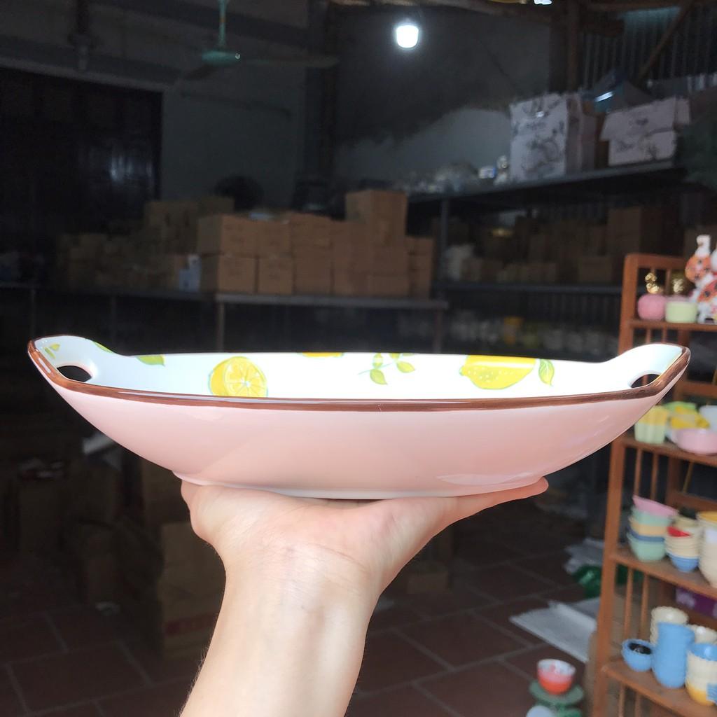 Set Bát Đĩa, Bộ Bát Đĩa Quả Chanh Vàng, Bát đĩa ăn cơm ăn mì, decor bàn ăn dễ thương