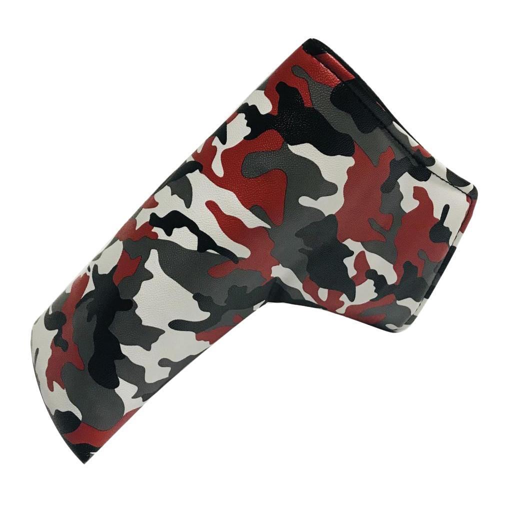 Golf Club Blade Putter Head Cover Magnetic Closure PU Leather Water-Proof Protector Headcover Club Protector Sleeve