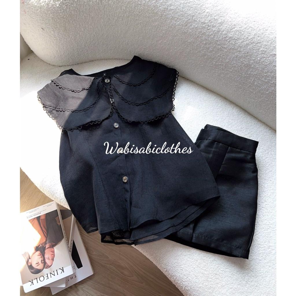 Set cổ bèo viền Wabisabi N2101