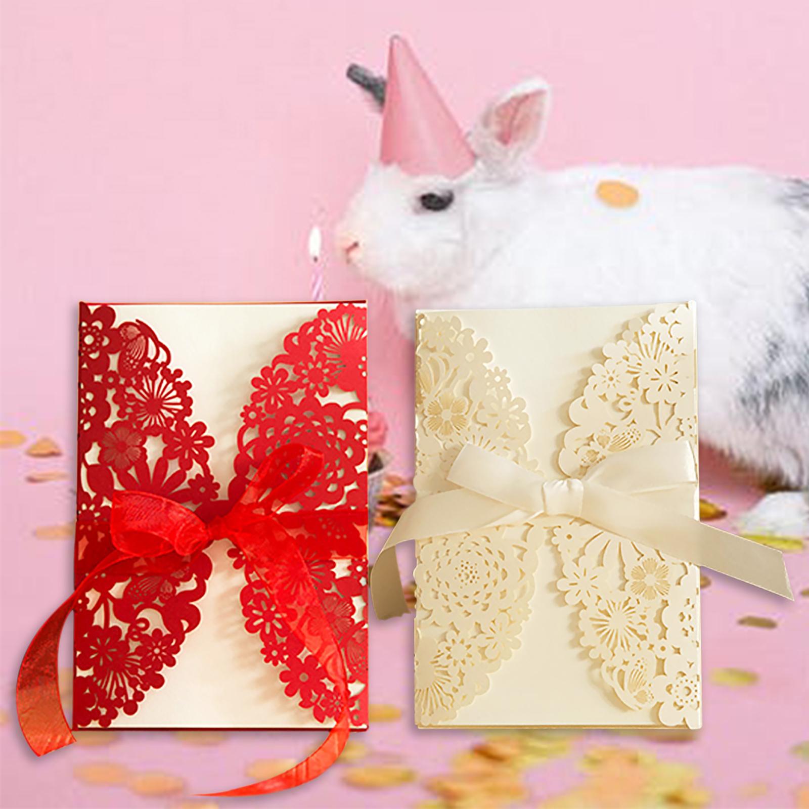 Thiệp Mời Đám Cưới Với Phong Bì Bowknot Cho Đám Cưới