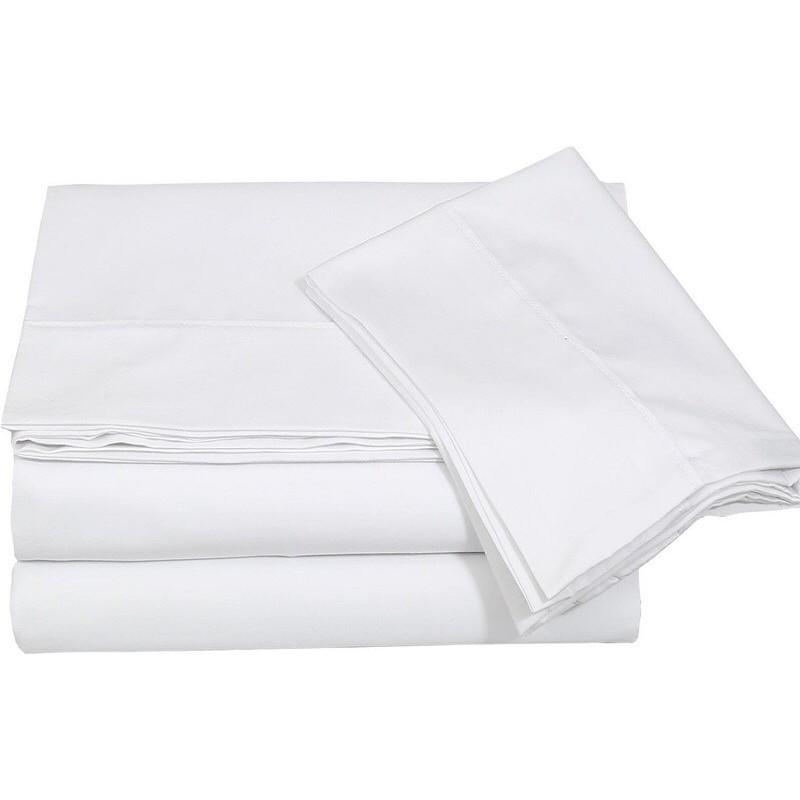 Vỏ chăn cotton 100% khách sạn trắng trơn T233 CHỐNG LÔNG kích thước 1m8x2m, 2m2x2m, 2m4x2m2