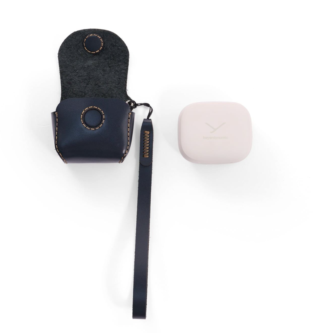 Bao da cho tai nghe Beyer Dynamic Amiron 300, hiệu Khắc Tên, chất liệu da bò - Hàng chính hãng