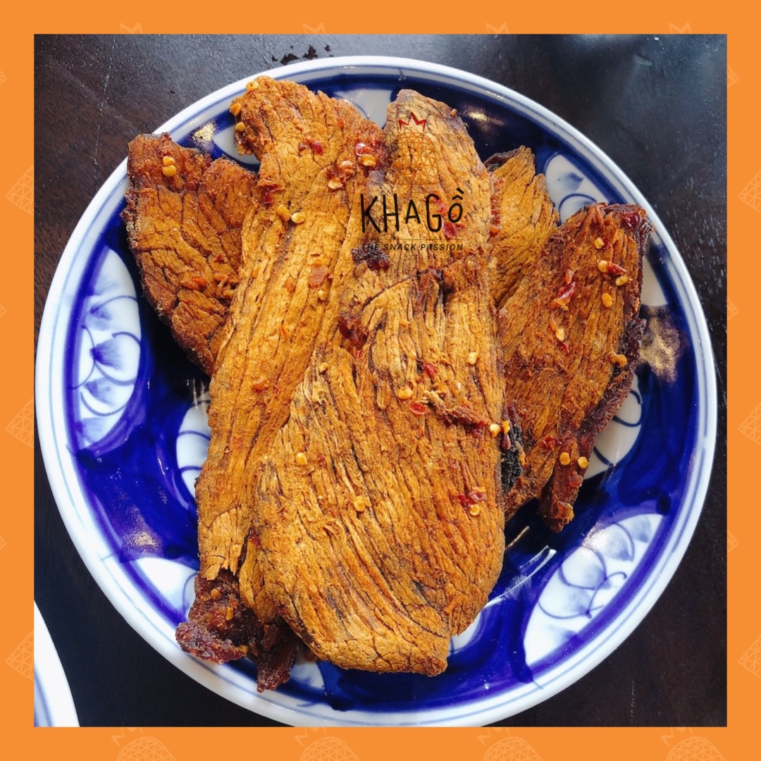 KHÔ BÒ MIẾNG GIÒN 120gr | KHA GỒ | Ăn Vặt Văn Phòng, Du lịch, Tết, Tặng quà, Đặc sản Sài Gòn