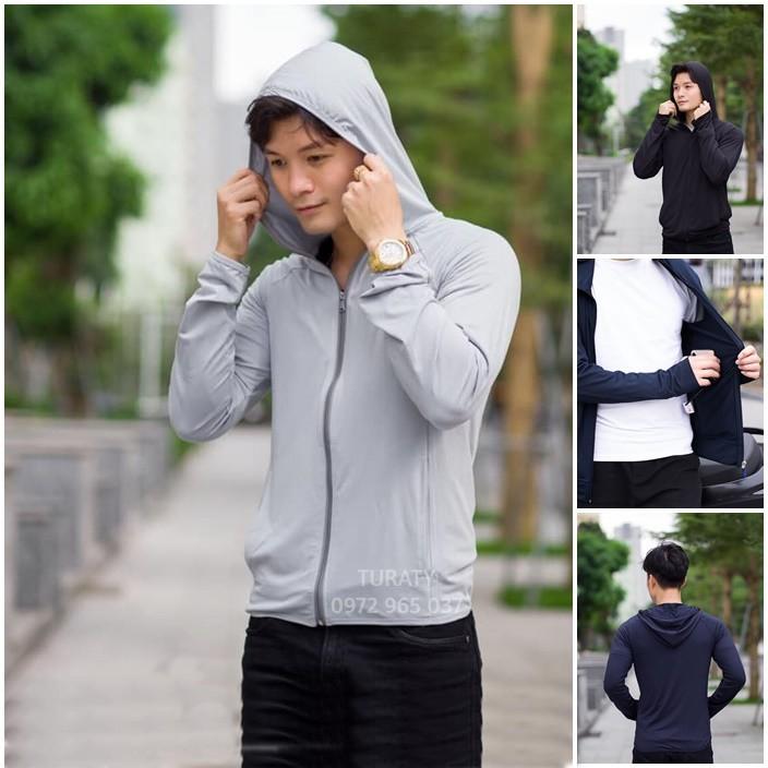 Áo chống nắng thông hơi NAM dáng thể thao kèm túi cuộn ( có bigsize