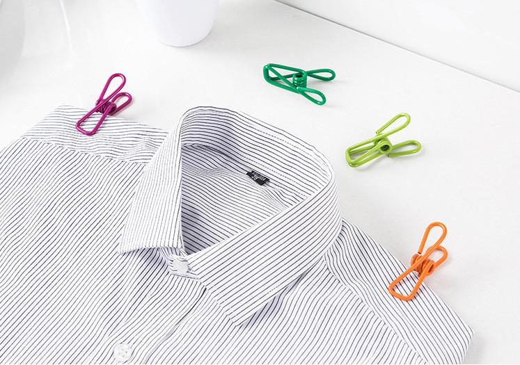10 Chiếc Kẹp Quần Áo, Tất, Sách Vở Nhiều Màu Đa Năng Thép Không Gỉ Chất Lượng Cao, Siêu Chắc Chắn
