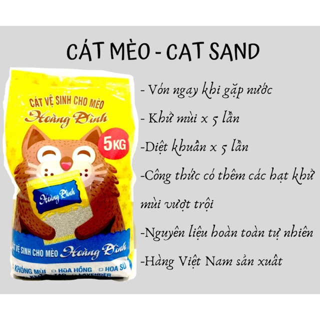 Cát Vệ Sinh Cho Mèo Hoàng Đình