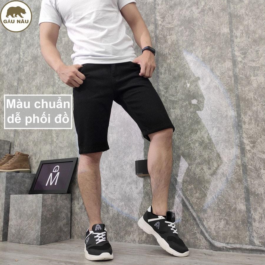 Quần short jean nam GN169 màu chuẩn đẹp Gấu Nâu