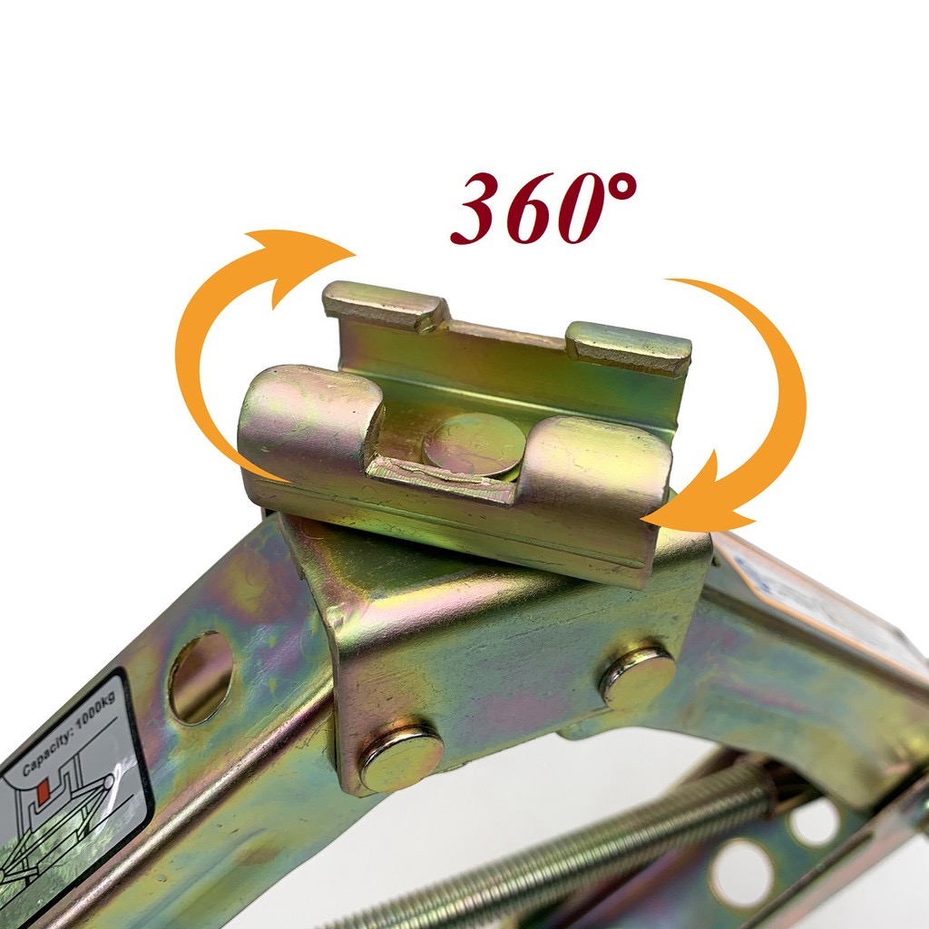 Bộ kích gầm oto 1 tấn, dễ dàng thao tác khi xe gặp sự cố, sản phẩm có độ an toàn cao với khung sắt chắc chắn