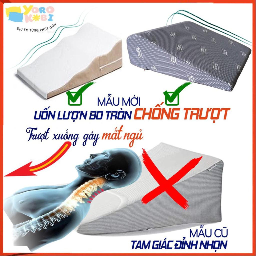 Gối chống trào ngược dạ dày Yorokobi giúp giảm ợ chua, trào ngược, xoang chống ngáy