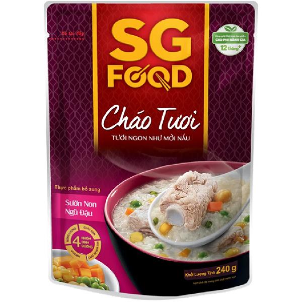 Cháo tươi sườn non ngũ đậu 240g