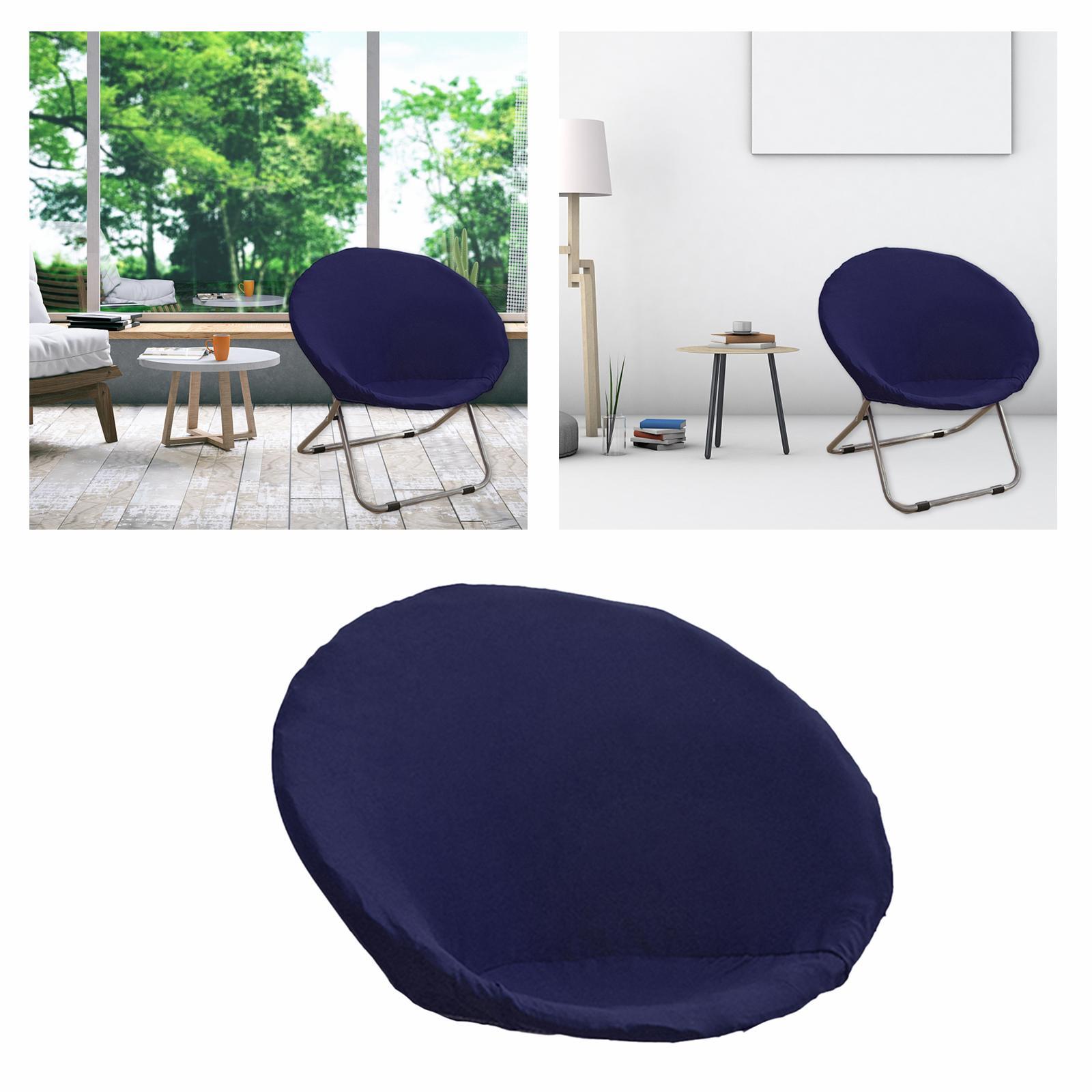 2x Polyester Fiber Saucer Chair Slipcover for Home Hotel Living Room Adults