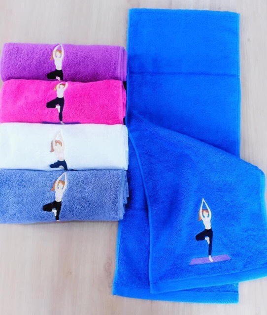 Hình ảnh Khăn lau mồ hôi tập Yoga,Khăn cotton thể thao lau siêu  thấm mồ hôi (ảnh và video thực tế)