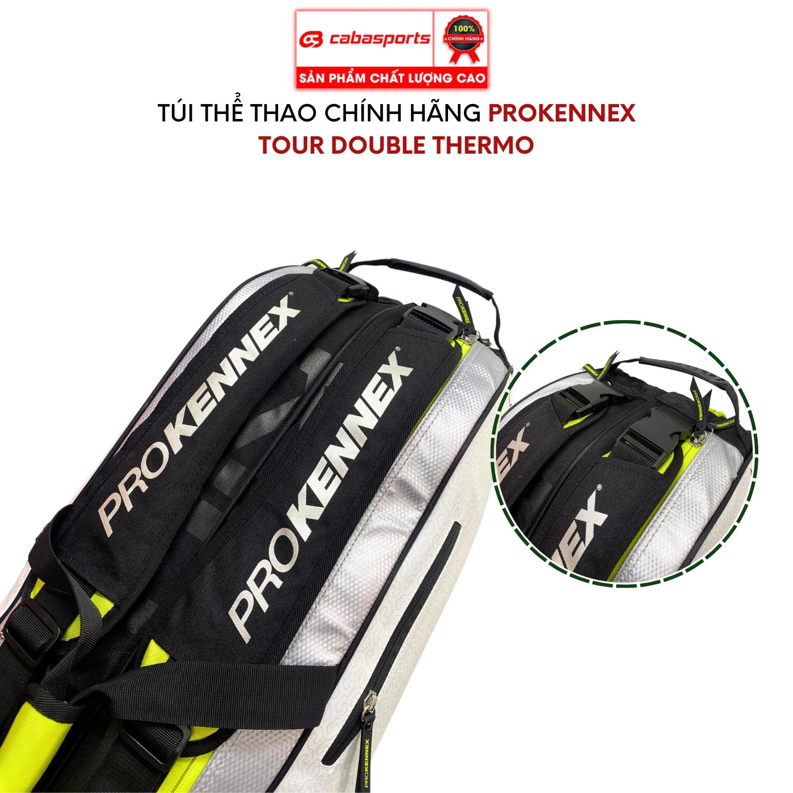 Túi thể thao Prokennex Tour Triple Thermo cao cấp chính hãng, Túi đựng phụ kiện du lịch thể thao 3 ngăn siêu rộng rãi