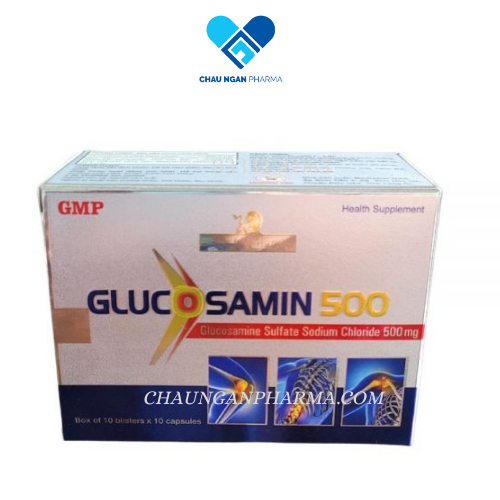Glucosamin 500 Mediphar - Hỗ trợ xương khớp Hộp 100 viên