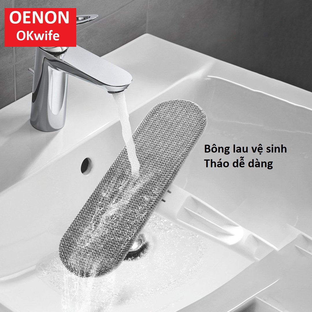 Cây Lau Kính / Lau Sàn 2 Trong 1 Chất Liệu INOX Sợi Bông Microfiber - OK02