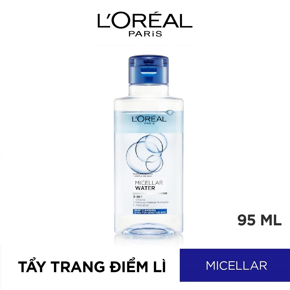 Nước Tẩy Trang L'Oreal 3 In 1 Micellar Làm Sạch Sâu (95ml)